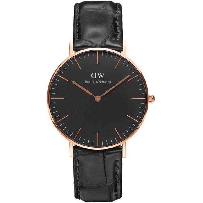 Image of Classic Black Reading Rosa forgyldt Quartz Dame ur fra Daniel Wellington, DW00100141